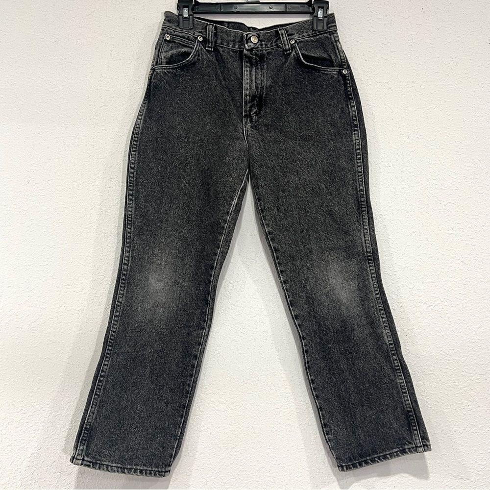 Wrangler Women’s Faded Black 100% Cotton Denim Jeans Size 14 Husky